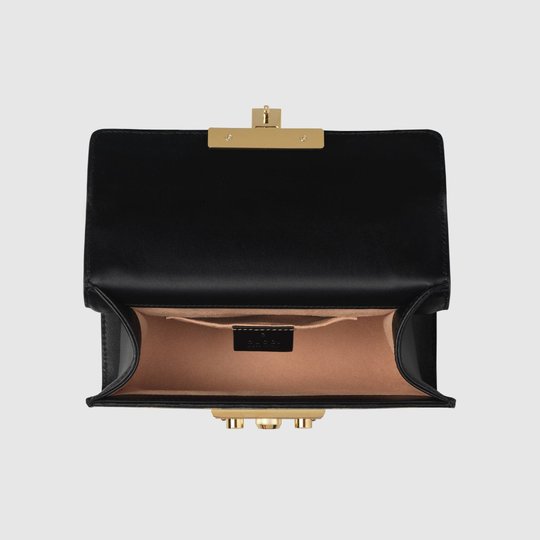 Padlock Small GG Bees Shoulder Bag - Leather Women's Handbag