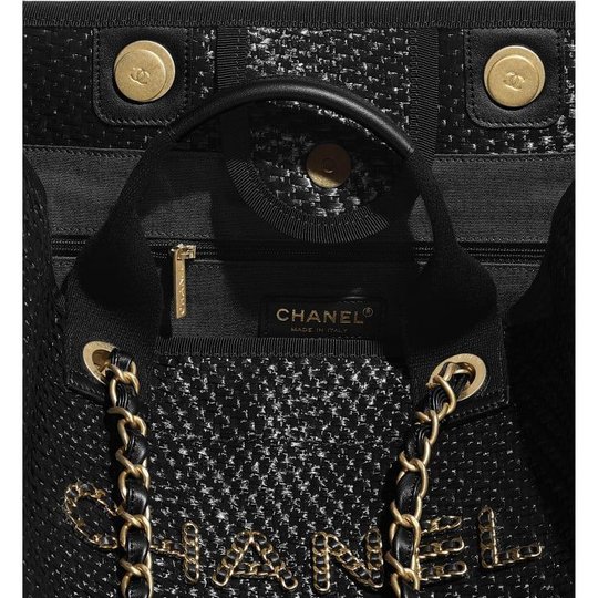 Black Straw Large Shopping Bag - Leather's Women Shoulder Bag