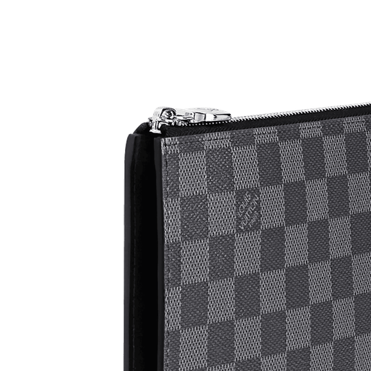 Pochette Jour Pm Damier Graphite - Leather Men's Wallet