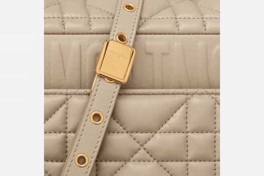 Natural Macrocannage Calfskin Medium Caro Bag - Leather Women's Handbag - Bagsfits