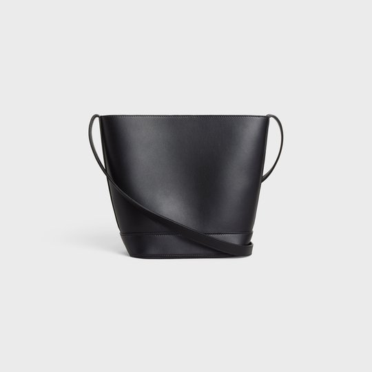Black Small Bucket Cuir Triomphe In Smooth Calfskin - Leather Women's Handbag - Bagsfits