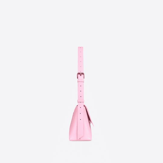Downtown Medium Shoulder Bag In Pink - Leather Women's Handbag - Bagsfits