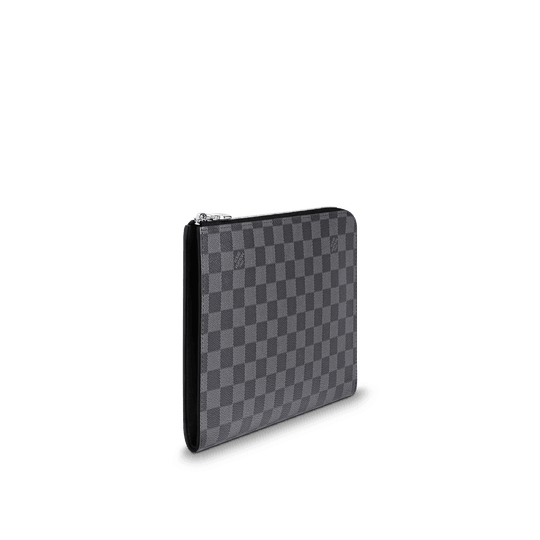 Pochette Jour Pm Damier Graphite - Leather Men's Wallet