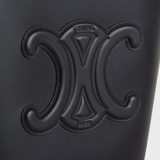 Black Small Bucket Cuir Triomphe In Smooth Calfskin - Leather Women's Handbag - Bagsfits