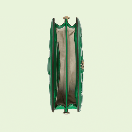 Bright Green GG Matelassé Leather Shoulder Bag - Leather Women's Handbag - Bagsfits