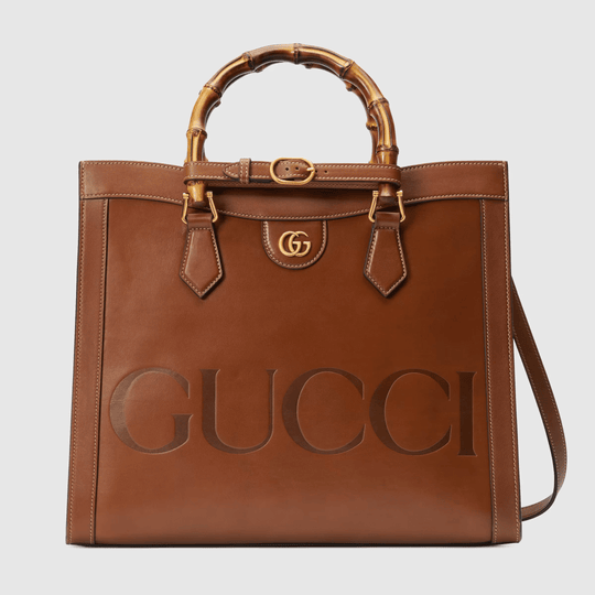 Brown Diana Small Top Handle Bag - Leather Women's Handbag - Bagsfits