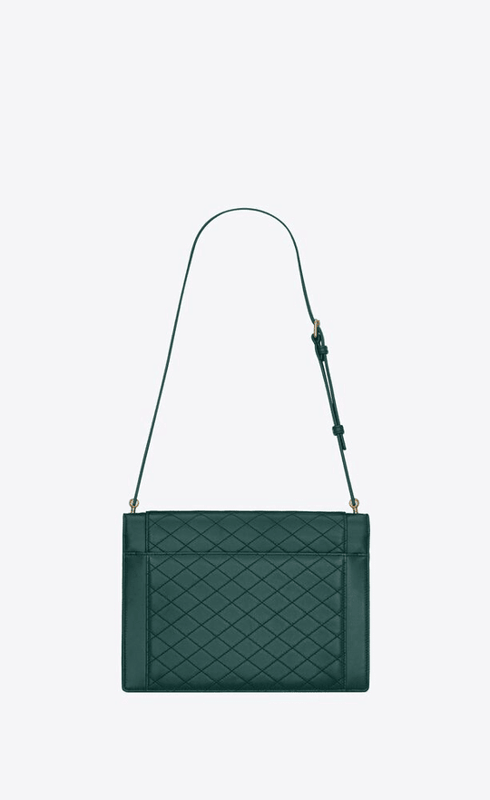 Gaby Satchel In Quilted Lambskin Leather Bag - Leather Women's Handbag - Bagsfits