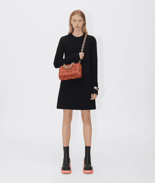 Maple Chain Cassette Leather Bag - Leather Women's Handbag - Bagsfits