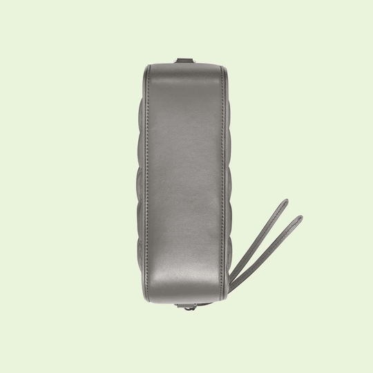 Dusty Grey GG Matelassé Leather Shoulder Bag - Leather Women's Handbag - Bagsfits