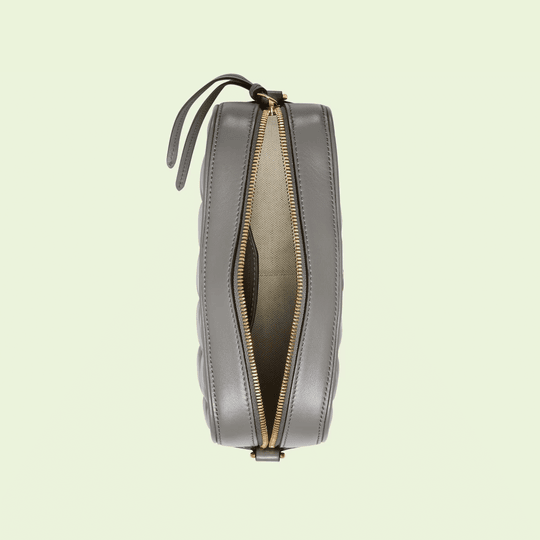 Dusty Grey GG Matelassé Leather Shoulder Bag - Leather Women's Handbag - Bagsfits