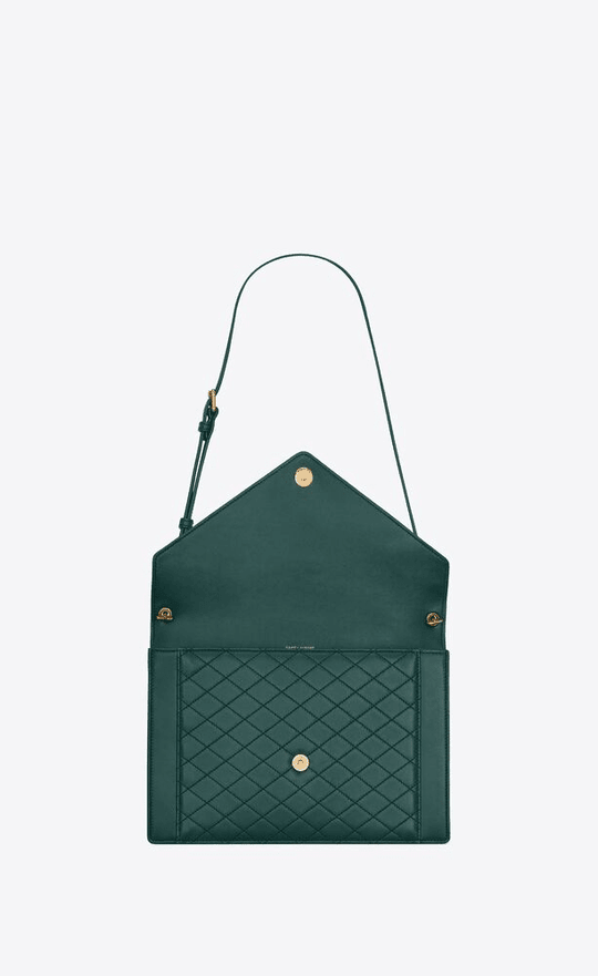 Gaby Satchel In Quilted Lambskin Leather Bag - Leather Women's Handbag - Bagsfits