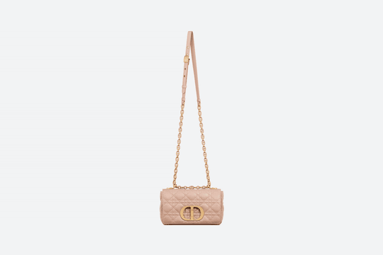 Rose Des Vents Supple Cannage Calfskin Small Caro Bag - Leather Women's Handbag - Bagsfits