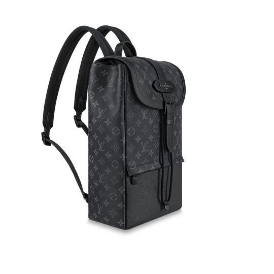 Black Saumur Backpack Monogram Eclipse Leather Bag - Leather Men's Handbag - Bagsfits