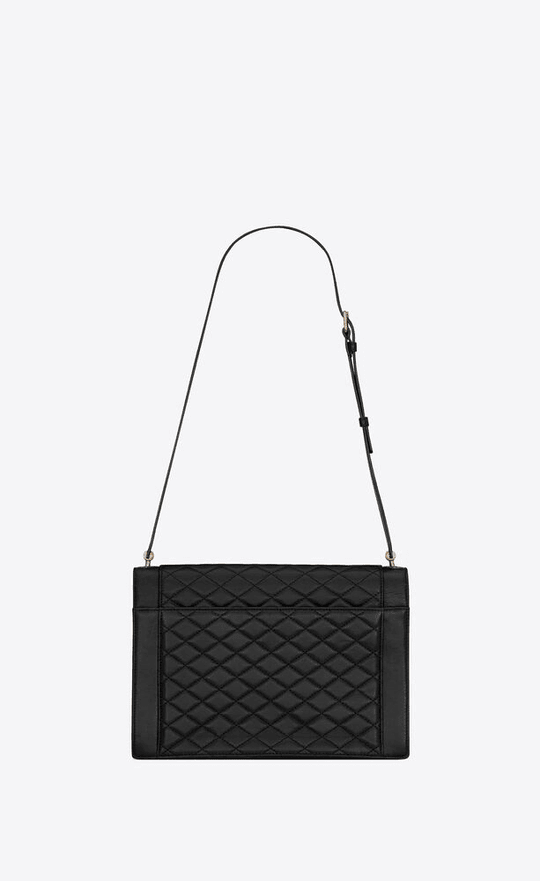 Gaby Satchel In Quilted Lambskin Leather Bag - Leather Women's Handbag - Bagsfits