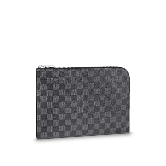 Pochette Jour Pm Damier Graphite - Leather Men's Wallet