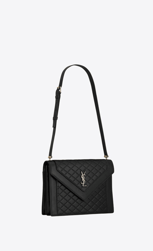 Gaby Satchel In Quilted Lambskin Leather Bag - Leather Women's Handbag - Bagsfits