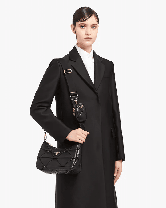 Prd System Nappa Leather Patchwork Shoulder Bag - Leather Women's Handbag