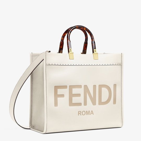White Sunshine Medium Bag - Women’s Leather Bag