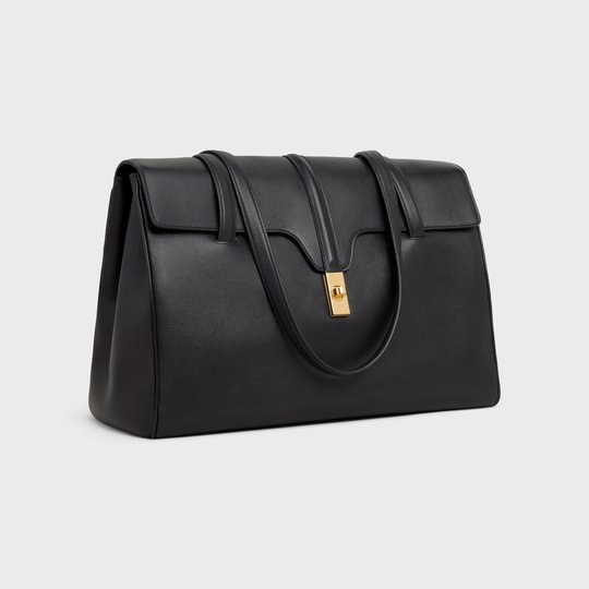 Black Large Soft 16 Bag In Smooth Calfskin - Leather Women's Handbag - Bagsfits