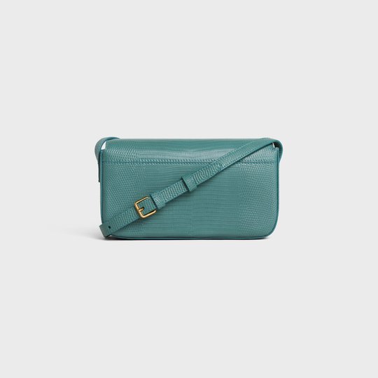 Green Smoke Triomphe Shoulder Bag In Lizard - Leather Women's Handbag - Bagsfits