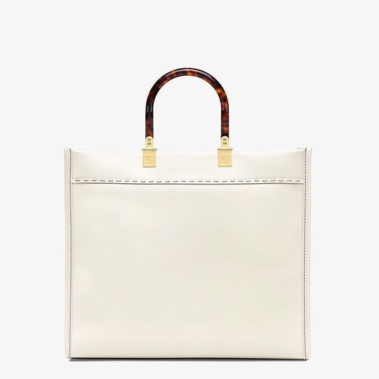 White Sunshine Medium Bag - Women’s Leather Bag