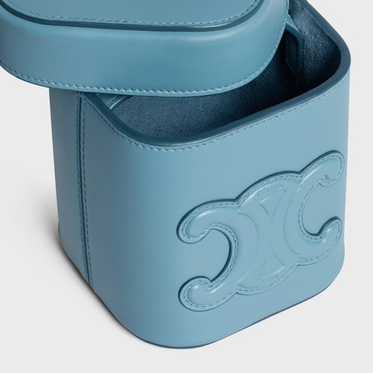 Denim Small Box Cuir Triomphe In Smooth Calfskin - Leather Women's Handbag - Bagsfits