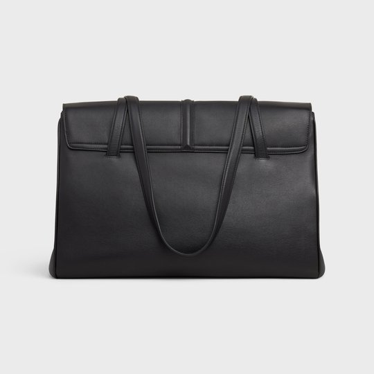 Black Large Soft 16 Bag In Smooth Calfskin - Leather Women's Handbag - Bagsfits