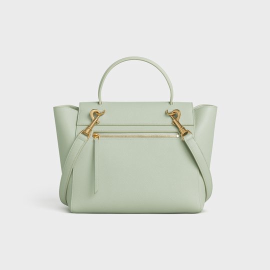 Vert D'eau Micro Belt Bag In Grained Calfskin - Leather Women's Handbag - Bagsfits