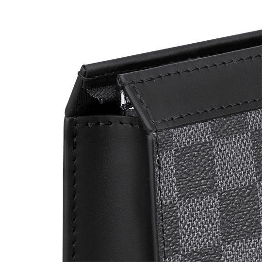 Pochette Voyage MM Damier Graphite - Leather Men's Wallet
