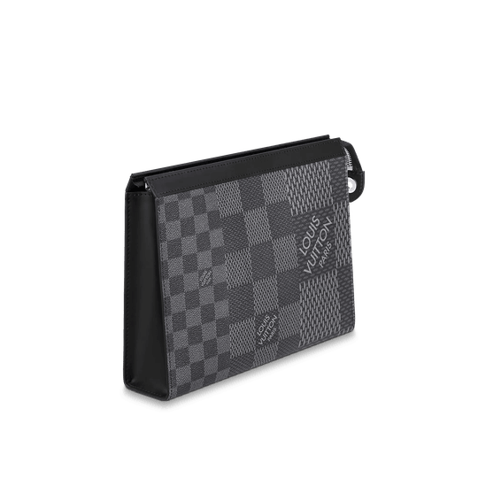 Pochette Voyage MM Damier Graphite - Leather Men's Wallet