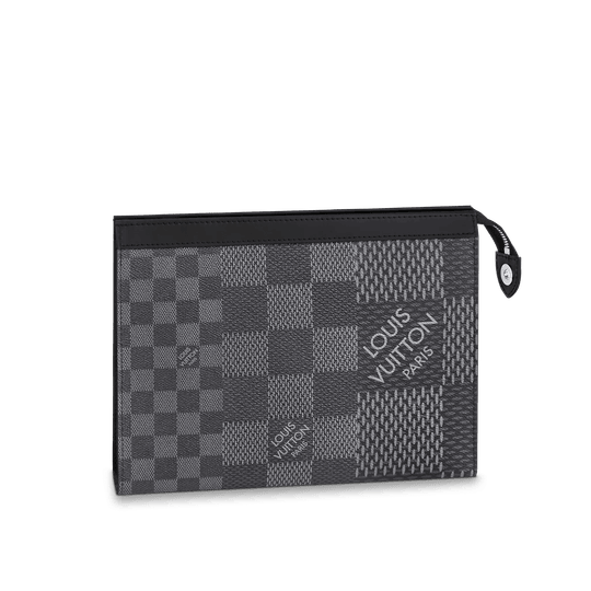 Pochette Voyage MM Damier Graphite - Leather Men's Wallet
