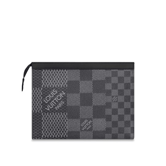 Pochette Voyage MM Damier Graphite - Leather Men's Wallet