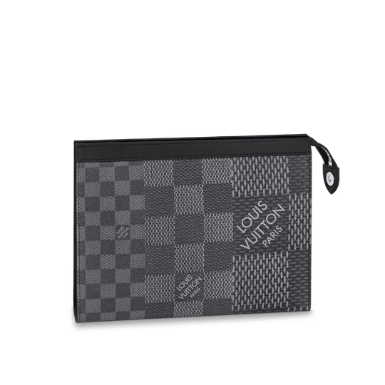 Pochette Voyage MM Damier Graphite - Leather Men's Wallet