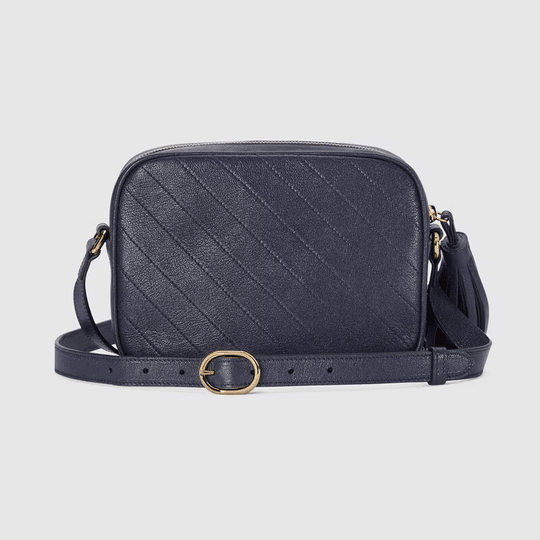 Blue Leather G Blondie Small Shoulder Bag - Leather Women's Handbag - Bagsfits