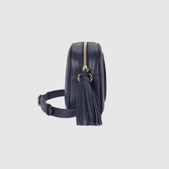 Blue Leather G Blondie Small Shoulder Bag - Leather Women's Handbag - Bagsfits