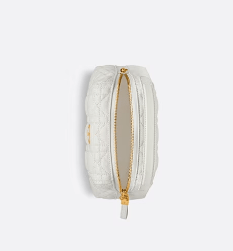 Latte Supple Cannage Calfskin Mini D-cosy Bag - Leather Women's Handbag - Bagsfits