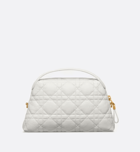 Latte Supple Cannage Calfskin Mini D-cosy Bag - Leather Women's Handbag - Bagsfits
