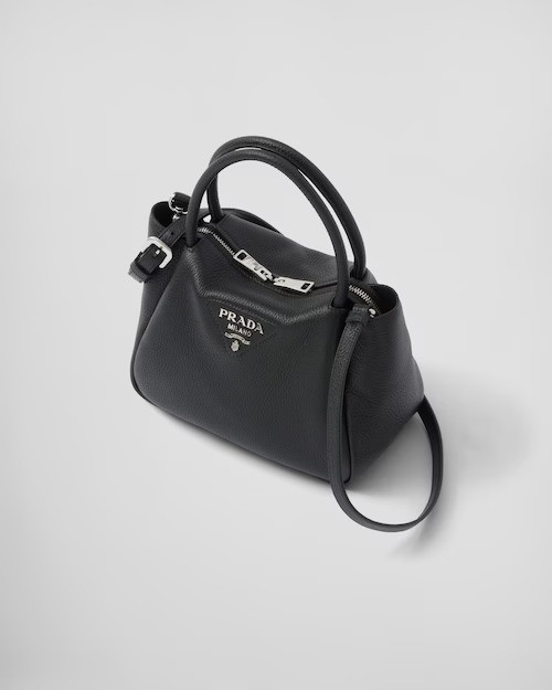 Black Small Leather Handbag - Leather Women's Handbag - Bagsfits