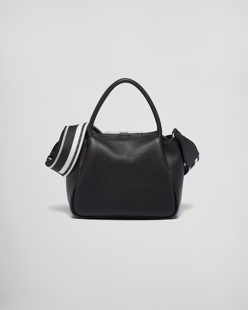Black Small Leather Handbag - Leather Women's Handbag - Bagsfits