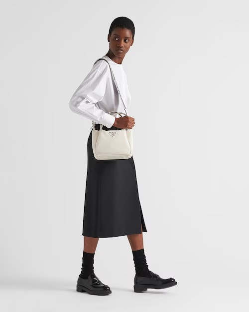 Black Small Leather Handbag - Leather Women's Handbag - Bagsfits