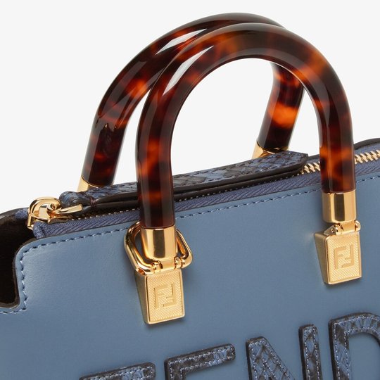 By The Way Mini Small Leather And Elaphe Boston Bag - Leather Women's Handbag - Bagsfits