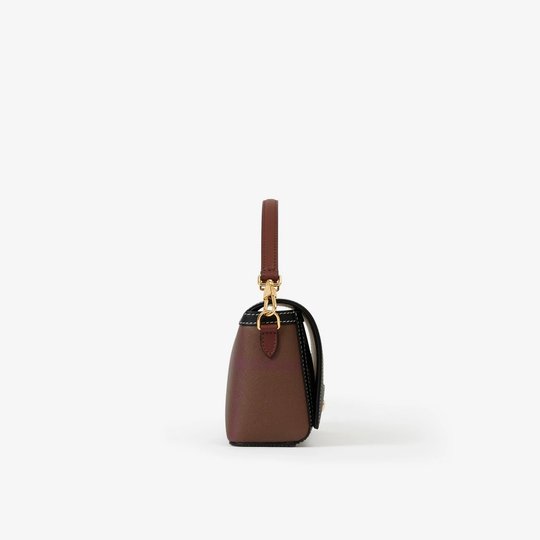 Dark Birch Brown Top Handle Note Bag - Leather Women's Handbag - Bagsfits