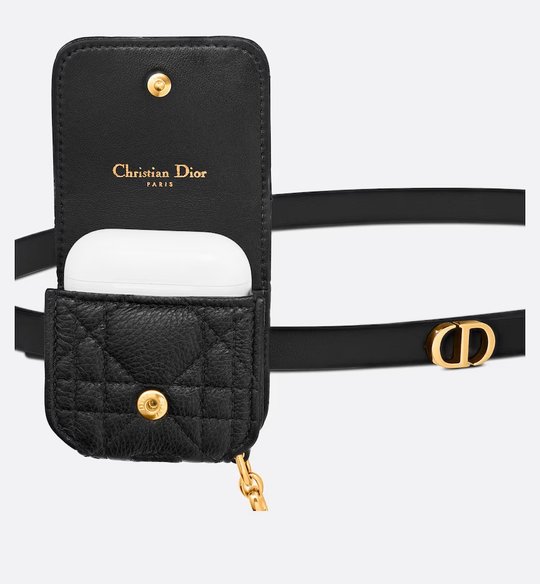Black Caro Belt With Removable Pouch - Leather Women Belt