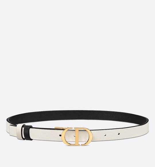 Black & Latte 30 Montaigne Reversible Belt - Leather Women Belt