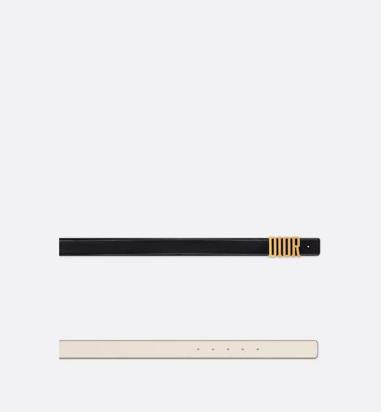 Black & Latte D-Fence Reversible Belt - Leather Women Belt