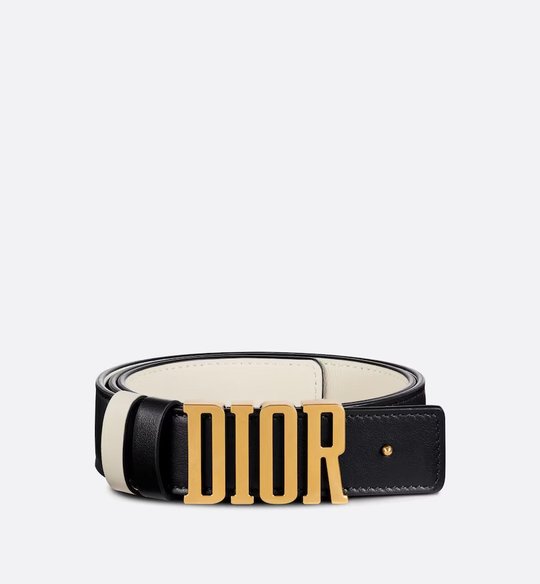 Black & Latte D-Fence Reversible Belt - Leather Women Belt