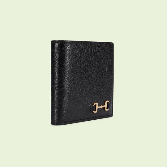Bi-Fold Wallet With Horsebit - Leather Women's Wallet - Bagsfits