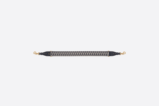 Blue CD Oblique Embroidery Shoulder Strap