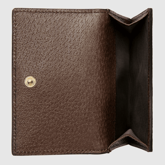 Brown GG Ophidia French Flap Wallet - Leather Women's Wallet - Pursefit