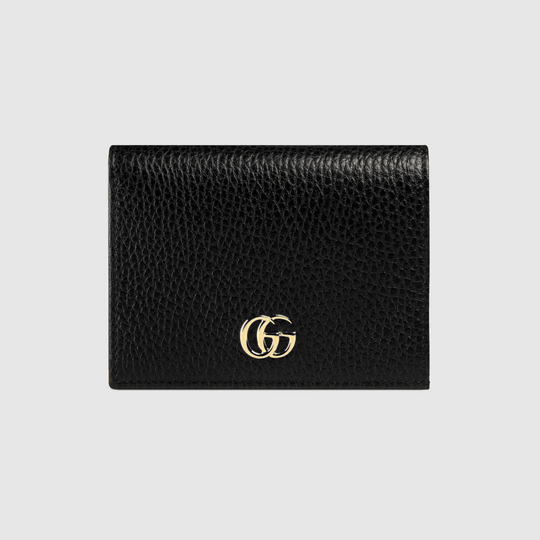 Black Leather Card Case Wallet - Leather Women's Wallet - Pursefit